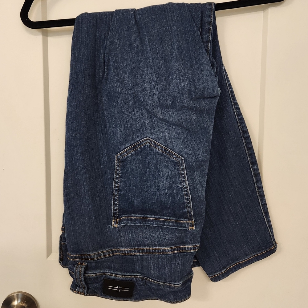 Liverpool ankle skinny medium wash blue jeans